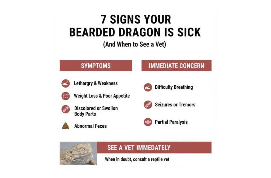 7 Signs Your Bearded Dragon Is Sick (And When to See a Vet)