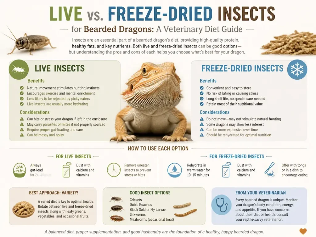 freeze dried insects bearded dragon
