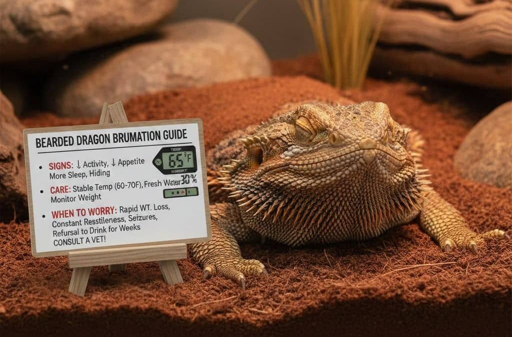 Bearded Dragon Brumation Guide: Signs, Care, and When to Worry