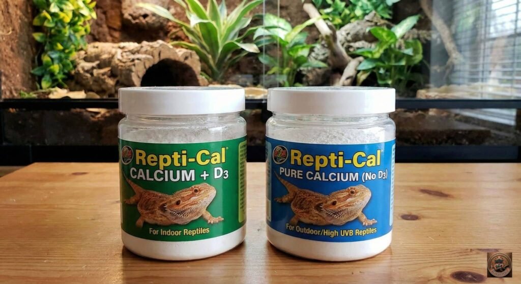 Difference between calcium bearded dragon bottles with vitamin D3 and without D3